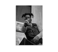 Black And White Portrait Wall Art Urban Style Poster Modern Home Decor Striking Photography Print Unique Art for Living Room Contemporary Aesthetic Fashion-Inspired Decor Gift 12x18inch Unframed