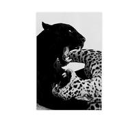 Black And White Poster Y2K Vintage Luxury Posters Cheetah And Jaguar Poste Trendy Modern Photography Wall Art For Home Decor Bedroom Decor Unframe-style 20x30inch(50x75cm)