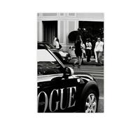 Black And White Poster Y2K Vintage Luxury Posters Fashion Store on Avenue Paris Trendy Modern Photography Wall Art For Home Decor Bedroom Decor Unframe-style 24x36inch(60x90cm)