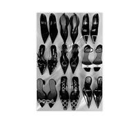 Black And White Poster Y2K Vintage Luxury Posters Heels Trendy Modern Photography Wall Art For Home Decor Bedroom Decor Unframe-style 24x36inch(60x90cm)