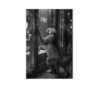Black And White Poster Y2K Vintage Luxury Posters Leopard Print Fashion Designer Storefront Trendy Modern Photography Wall Art For Home Decor Bedroom Decor Unframe-style 24x36inch(60x90cm)