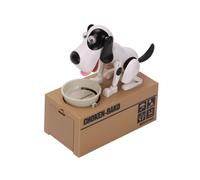 (Black and white) Puppy Bank Coin Money Saving Box Cash Storage Fund