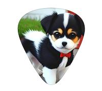 Black And White Puppy Guitar Picks, Premium Celluloid Picks For Enhanced Playability And Tone.