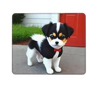 Black and White puppy7 x 8.6 in Mouse pad, Gaming Mouse pad, Multi-Code