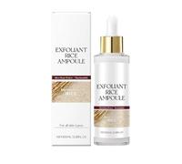 Black and White Rice Exfoliant, Glow Rice Duo Ampoule Set, Face Peeling Gel Dead Skin Remover, Moisturizing & Shrink Pores for All Skin Types (A)