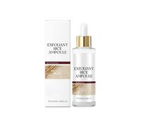 Black and White Rice Peeling Exfoliating Ampoule, Rice Exfoliating Ampoule Set, Pore Clearing, Brightening, Moisturizing Niacinamide Ampoule, for Daily Skincare (C, 1PCS)