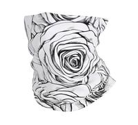 Black And White Roses Unisex Headscarf Breathable Magic Headband Windproof Bandana For Tennis Snowboarding Camping