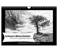 Black and white(s) UK-Version (Wall Calendar 2026 DIN A4 Landscape), CALVENDO 12 Month Wall Calendar