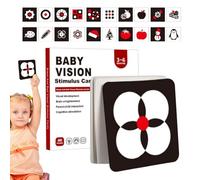 Black And White Sensory Cards - Paper 20Card 40 Patterns | Brain Development Flash Card, Early Educational Visual Sensory Stimulation Learning Activity Flashcard | Kids 0-3, Children