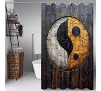 Black and White Shower Curtain Dream Shower Curtains for Bathroom, HD Printing Waterproof Bathroom Curtains with 12 Hooks, Polyester Bath Curtain Machine Washable, Shower Stall 100 x 180 cm -lsy7255