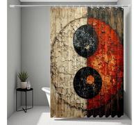 Black and White Shower Curtain, Shower Curtains Dream Bathroom Curtains with 12 Hooks, HD Printing Waterproof Bath Curtain Quick-Drying Washable for Wet Room, Bathroom Decor 150x200cm -ly2507226