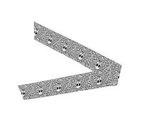 Black And White Skulls Printing One-Pack Tie Headbands Moisture Wicking Athletic Sports Head Band For Men And Women