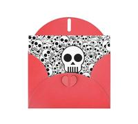 Black And White Skulls Thank You Card Envelope 4x6 Inch Wedding Baby Shower Thank You Bride Shower Business Birthday.