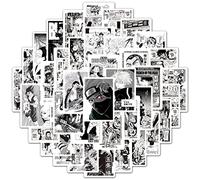 Black and White Sticker Anime Poster Sticker Set 100 Pieces Cute Decoration for Car Laptop Skateboard Bicycle Moped Motorcycle Bicycle Computer Suitable for Adults Children