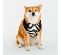 Black and White Striped Electric Guitar Pet Scarf Stylish Triangle Bid Scarf Bandana Pet Accessory,Washable Pet Kerchief for Girl Boy Dogs or Cats Small