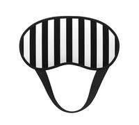 Black and White Striped, Full Eye Covers Light Blocking Eye Masks Blackout Sleep Eye Muffs