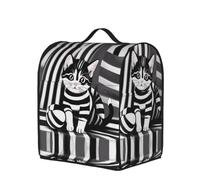 Black and white striped kitten Stand Mixer Dust Cover for 6-8 Quart Bowl Lift