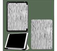 Black And White Stripes Case for iPad 10th Generation 2022, Slim Stand Cover for iPad 10.9 inch, Auto Wake/Sleep Smart Trifold Back Shell Fit iPad 10 Protective Case Zebra Print