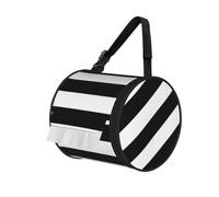 Black And-White Stripes Printed, Cylinder Tissue Holder, Tissue Box Cover Hanging Tissue Box Holder Car Tissue Dispenser