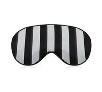Black and White Stripes Sleeping Mask, Light Blocking Eye Mask, Comfortable and Soft, Eye Cover with Elastic Band, Suitable for Men and Women, Suitable for Travel/Sleeping