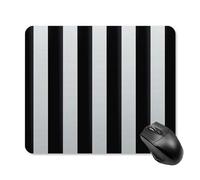Black and White Stripes Square Mouse Pad Portable Computer Mousepad with Non-Slip Rubber Base 25 * 30cm Ultra-Thin Gaming Mouse Mat for Computer Laptop Office Desk Accessories