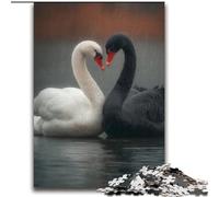 Black And White Swan 2000 Piece Jigsaw Puzzle for Adults Teens, Relax Games Is Ideal As A Gift for The Whole Family (70x100cm)