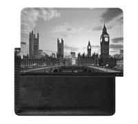 Black And White Tall Buildings Passport Cover Protector Rfid Blocking Passport Holder Id Card Holder Secure Travel Wallet Organizer for Passport Tickets Credit Cards, style, One Size