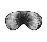Black and White Tie Dye Painted Sleep Eye Mask Blocks Light Cover Eyeshade for Men Women