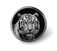 Black and White Tiger Blank Round Badges Round Badge DIY Pin Back Buttons Clear Button Pins for Craft Projects Badge Making Accessories