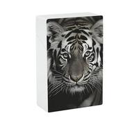 Black and White Tiger Cigarette Case Portable Novelty Cigarette Packing Box Crush Proof Waterproof Cigarette Box Novelty Gifts for Friend
