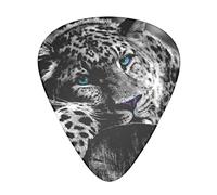 Black And White Tiger Guitar Paddle Set Of 12, Suitable For Guitar, Yukri, 3 Thicknesses