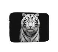 Black and White Tiger Laptop Case 10 inch, Shockproof Protective Laptop Sleeve Travel Computer Bag Water Resistant Computer Carrying Cover Notebook Case Briefcase Gifts for Men Women