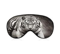Black and White Tiger Sleep Mask Eye Mask Eye Masks for Sleep Sleep Masks for Women Men Travel Eye Mask Adjustable Sleeping Mask Sleep Mask Blackout Cute Sleep Mask