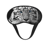 Black and White Tiger Sleep Mask for Side Sleepers: Blackout Eye Masks for Sleeping - Soft Breathable Soft Eye Shade Cover for Travel - Adjustable Night Blindfold for Men Women Gifts