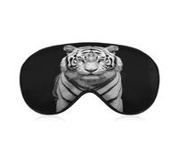 Black and White Tiger1 Sleeping Mask Sleep Mask for Side Sleeper Relaxing Zero Pressure Night Blindfold Light Block-Out Eye Mask for Sleep with Easy Adjustable Strap