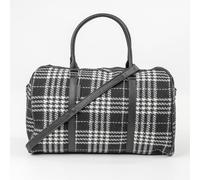 Black And White Travel Holdall Flight Bag Premium Lightweight Carry-On Pierre Cardin Black One Size