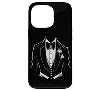 Black and White Tuxedo Bow Tie Funny Costume women Men gift Case for iPhone 13 Pro