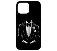 Black and White Tuxedo Bow Tie Funny Costume women Men gift Case for iPhone 16 Pro Max