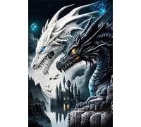 Black and White Twin Dragons Puzzles - Landscape Jigsaw Puzzle for Beginners, Each Piece is Unique, Best Gifts for Family_1000pcs