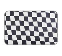 Black and White Twist Check Summer pet Cooling Pads Self Cooling cat Blanket for Dogs Indoor Cats Manta Fria para Perros M