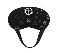 Black and White Universe Blackout Sleep Mask for Comfort Soft Indoor Outdoor Camping Travel Shift Change