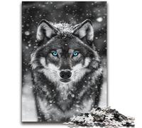 Black And White Wolf 2000 Piece Jigsaw Puzzles for Adults,Challenging To Complete But Fun And Humorous Unique Home Decor And Gifts (70X100cm)