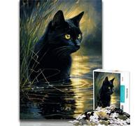 Black And White Wolf Jigsaws Puzzles 2000 Pieces for Adults Gifts,Challenging Game And Family Play Wall Decoration Unique Birthday And Xmas Gifts 70x100cm