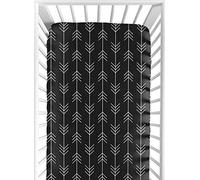 Black and White Woodland Arrow Baby or Toddler Fitted Crib Sheet for Rustic Patch Collection by Sweet Jojo Designs