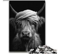 Black And White Yak Adult Jigsaw Puzzles 2000 Pieces, Challenging To Complete But Fun And Humorous Birthday Present, Gifts, Wall Art (70x100cm)