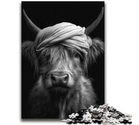 Black And White Yak Puzzles for Teenagers Teens 2000pc Puzzle,Brain Teaser Game Wall Decoration Unique Birthday And Xmas Gifts (70X100cm)