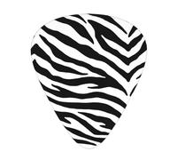 Black And White Zebra Print,12 Pcs Guitar Pick,3 Different Thickness Plectrums for Acoustic Guitar Bass Ukulele (0.46mm 0.96mm 0.71mm)
