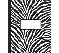 Black and White Zebra Print Composition Notebook: Classic Animal Stripe Journal | Trendy Safari Aesthetic Notebook for Girls, Teens, and Women