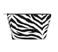 Black and White Zebra Print, Toiletry Pouch Makeup Bag Cosmetic Bag Portable Travel Toiletry Bag