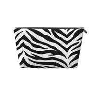 Black and White Zebra Print, Toiletry Pouch Makeup Bag Cosmetic Bag Portable Travel Toiletry Bag